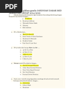 Jawaban Soal Pilihan Ganda Jaringan Dasar Mid Semester Genap 2014