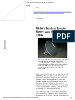 NASA's Stardust Sample Return Was 10 Years Ago Today _ NASA