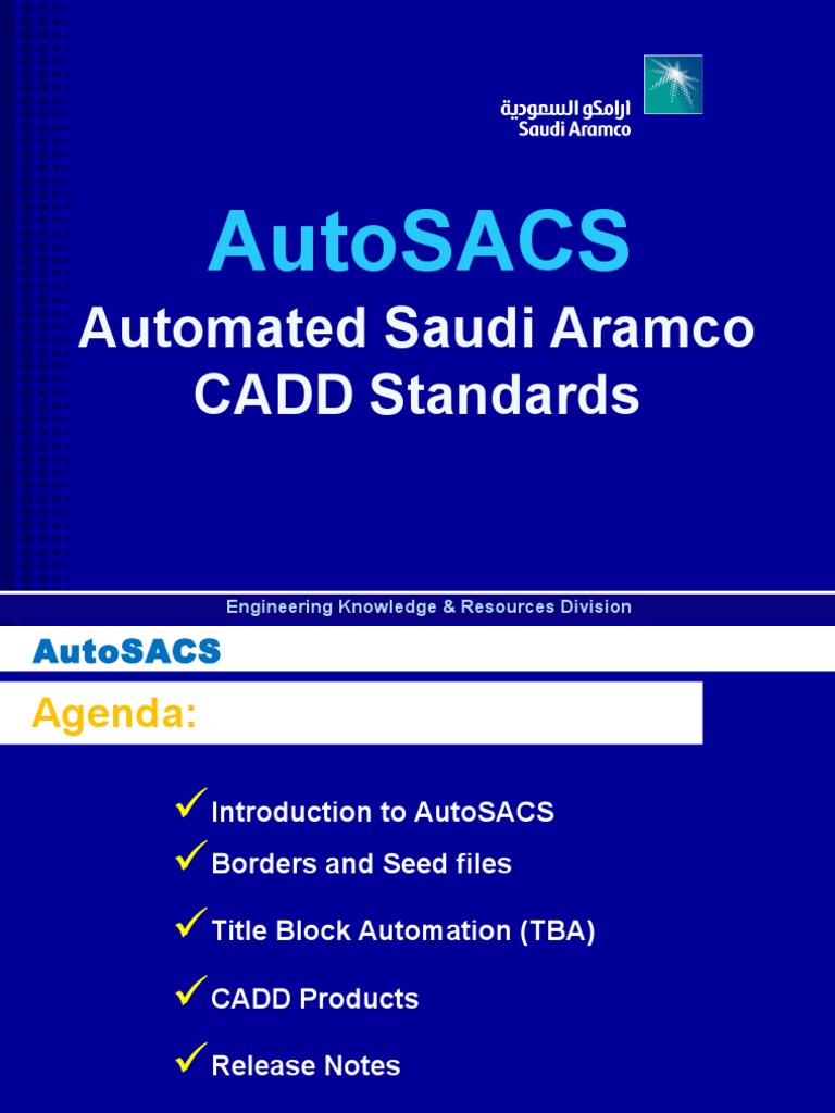 AutoSACS CADD Standards Overview | PDF | Computing | Engineering