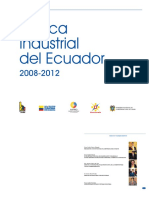 Politica Industrial Del Ecuador 2008-2012