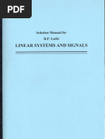 Linear Systems and Signals - B P Lathi Solutions Manual | PDF ...
