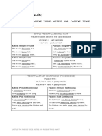 The Passive Voice. Tenses Chart