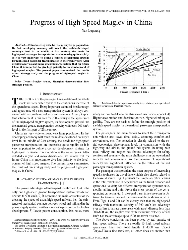 Progress Maglev in China | PDF