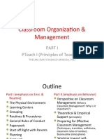 Classroom Organization &amp; Management Part1