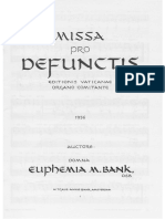 Missa Pro Defunctis - Euphemia Bank