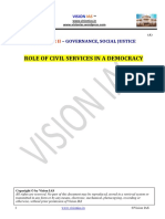 (Polity) Role of Civil Services in a Democracy