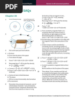 Answers To Saqs: Cambridge International A Level Physics