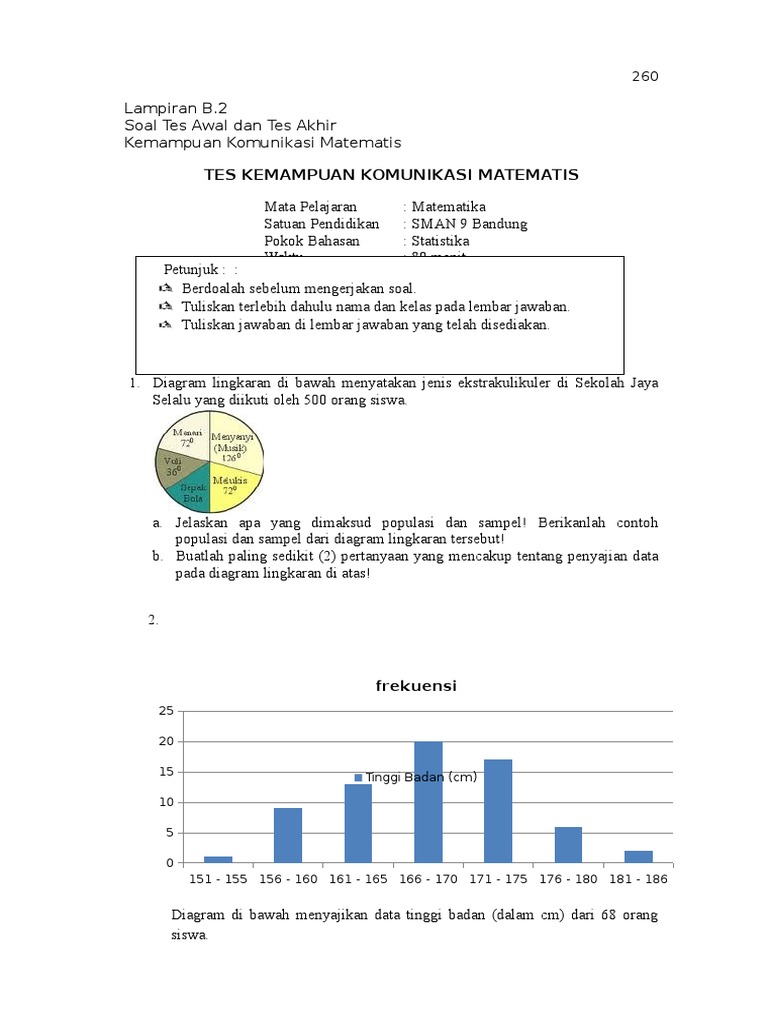 Instrumen Soal Kemampuan Komunikasi Matematis