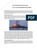 Sejarah Gunung Krakatau Dan