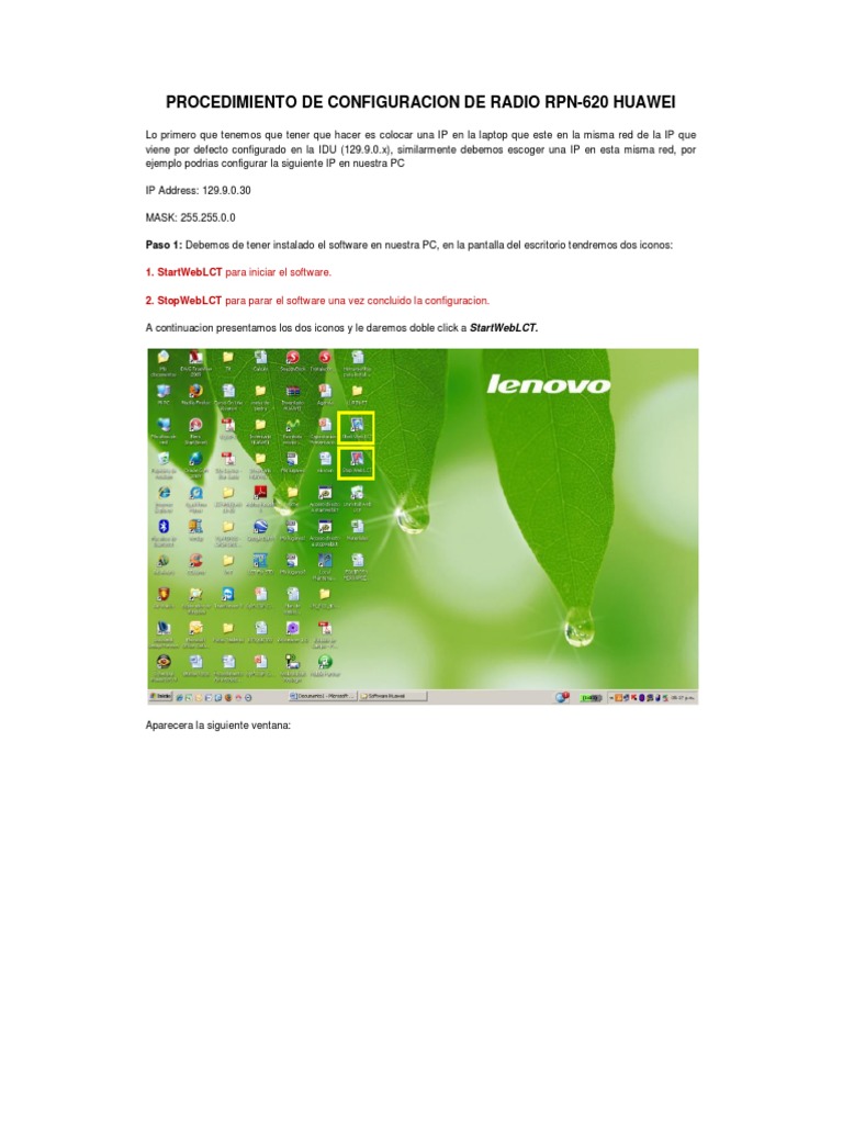 Configuración de Radio RPN-620 Huawei | PDF | Redes de computadoras ...