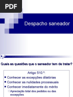 Despacho saneador