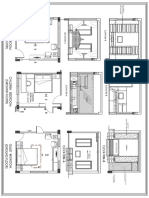 A3 Bed Room Inateriors Layout Plan