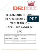 Reglamento interno SST Ladrillera Ladrirex