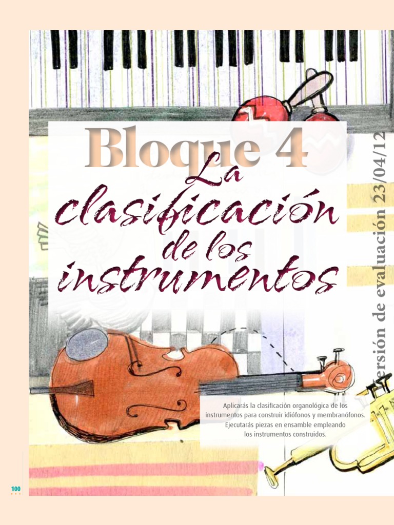 La Clasificación de Los Instrumentos archivo de texto