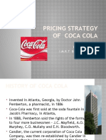 Pricing Strategy of Coca Cola by Vansh Verma