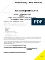 EMLD AGM 2016 Notice and Nomination Form