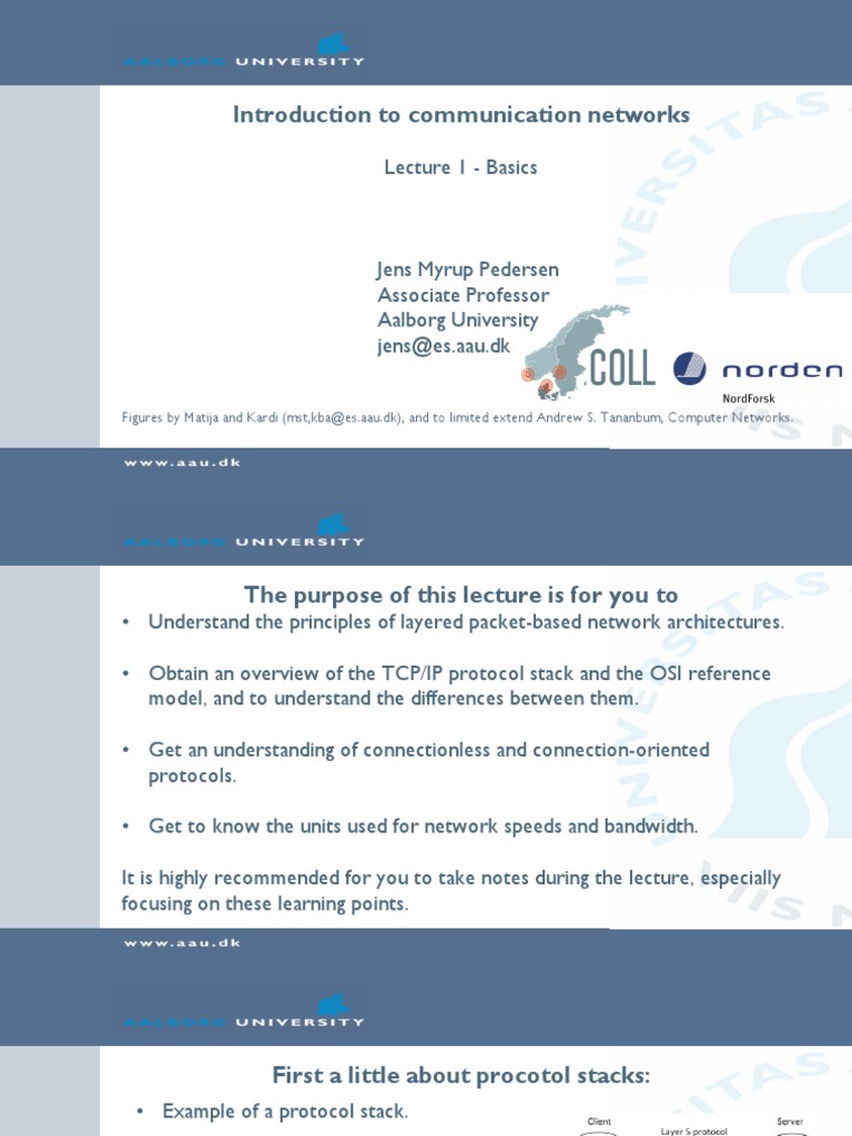 TCP/IP Lecture 1 - Basics | PDF | Internet Protocol Suite | Osi Model