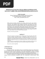 Download Penggunaan Kawat Baja Sebagai Pengganti Batang Tarik Pada Konstruksi Kuda-Kuda Kayu by Nasrulhuda SN29580426 doc pdf