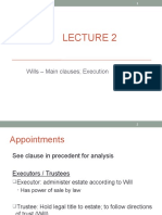 Lecture 2 - Wills