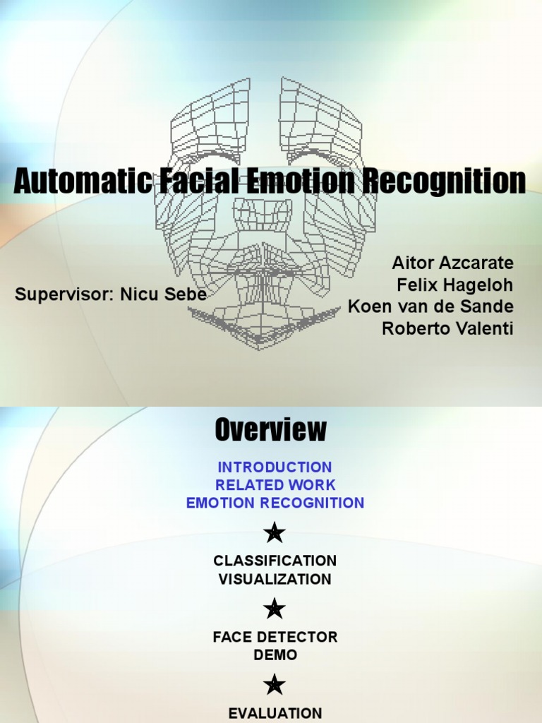 Automatic Facial Emotion Recognition | PDF | Bayesian Network ...