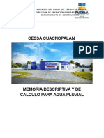 Memoria Descriptiva y de Calculo de Agua Pluvial