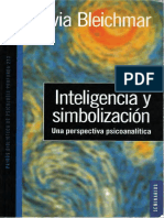 Bleichmar, Silvia - Inteligencia y Simbolización - Una Perspectiva Psicoanalítica - Ed. Paidós