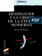 Heidegger y la crisis de la época moderna