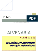 Execução de Vedações Verticais em Alvenaria