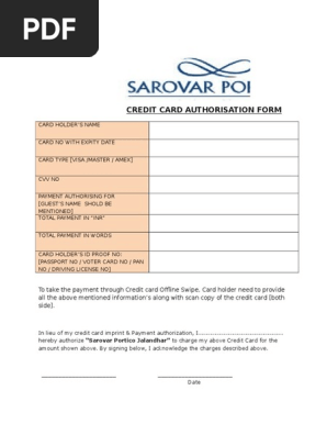 Credit Card Auth