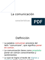 Comunicación características