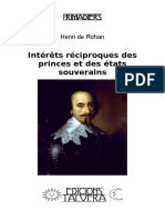 Henri de ROHAN. Intérêts réciproques des princes et des états souverains