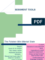 Assessment Tools: Cognition