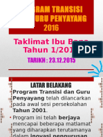 Program Transisi Dan Guru Penyayang