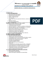Orden de Presentacion de La Carpeta Pedagogica 2014