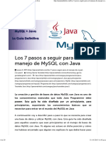 Manejo de MySQL Con Java