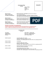 sample cv