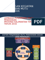 Rancangan Kegiatan Penjaminan Mutu Pendidikan