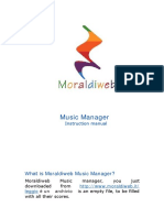 Instruction Manual Moraldiweb Music Manager