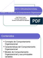 Comportamiento Organizacional (Unidad 2)