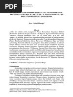Download J Peran Komunikasi Organisasi Dlm Membentuk Efektivitas Kerja by MaulidaAzis SN295835263 doc pdf