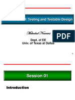 Mehrdad Nourani: EEDG/CE 6303: Testing and Testable Design