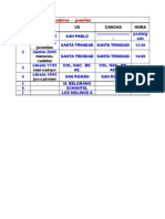 FÚTBOL FICDA Fixture