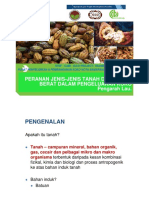 Peranan Jenis-Jenis Tanah Dan Logam Berat Dalam Pengeluaran Koko