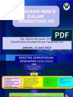 Paparan Sasaran MDG's Dalam Akreditasi RS 11 Juni 2012