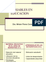 Variables en Educacion