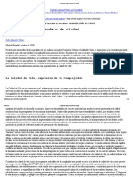 Calidad de Vida y Modelo de Ciudad PDF