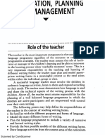 Role of The Teacher