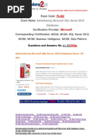 Download 100 PASSBraindump2go Free 70-462 Dumps PDF 41-50 by Oscar Gray SN295852313 doc pdf