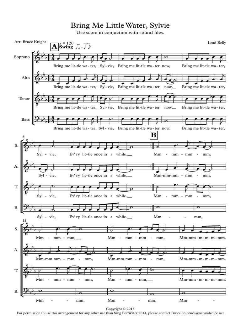 Bring Me Little Water Sylvie Pdf
