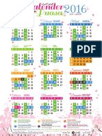 Kalender Puasa 2016